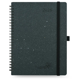 POPRUN 2025 Weekly Planner Black Grey