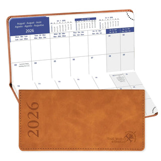 POPRUN 2026 Monthly Planner Brown