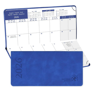 POPRUN 2026 Monthly Planner Royal Blue