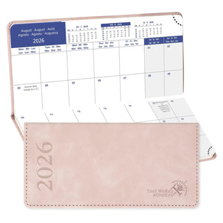 POPRUN 2026 Monthly Planner Soft Pink