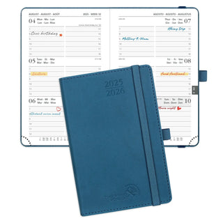 POPRUN 2025-2026 Academic Planner Night Sky Blue