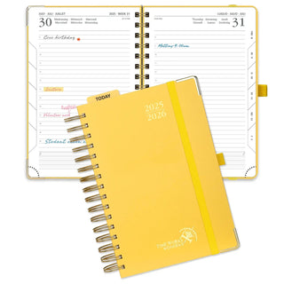 POPRUN 2025-2026 Academic Planner Light Yellow