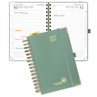 POPRUN 2025-2026 Academic Planner Midnight Green