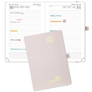 POPRUN 2025-2026 Academic Planner Light Pink