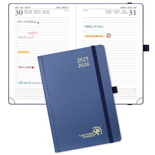 POPRUN 2025-2026 Academic Planner Navy Blue
