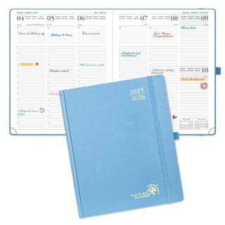 POPRUN 2025-2026 Academic Planner Haze blue
