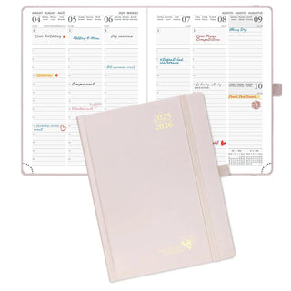 POPRUN 2025-2026 Academic Planner Light Pink