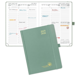 POPRUN 2025-2026 Academic Planner Midnight Green