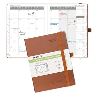 POPRUN 2025-2026 Academic Planner Brown