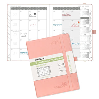 POPRUN 2025-2026 Academic Planner Pink