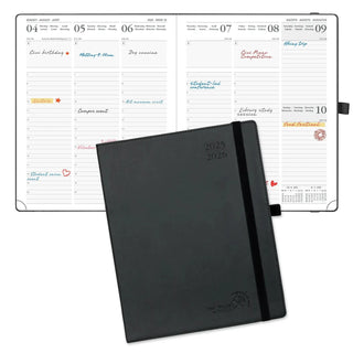 POPRUN 2025-2026 Academic Planner Black