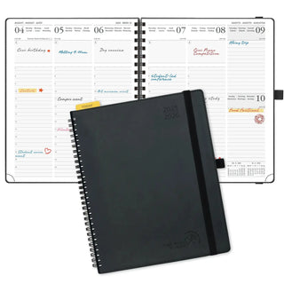POPRUN 2025-2026 Academic Planner Black