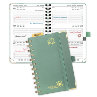 POPRUN 2025-2026 Academic Planner Midnight Green