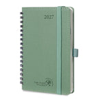 DE A6 Size 2027 Spiral Weekly Planner Hardcover| Horizontal Layout