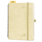 DE 16,5 cm × 21,6 cm 2027 Spiral Weekly Planner Week + Notes Layout Softcover