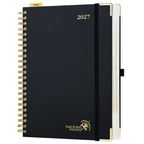 DE A4 Size 2027 Spiral Daily Planner Hardcover Calendar Planner