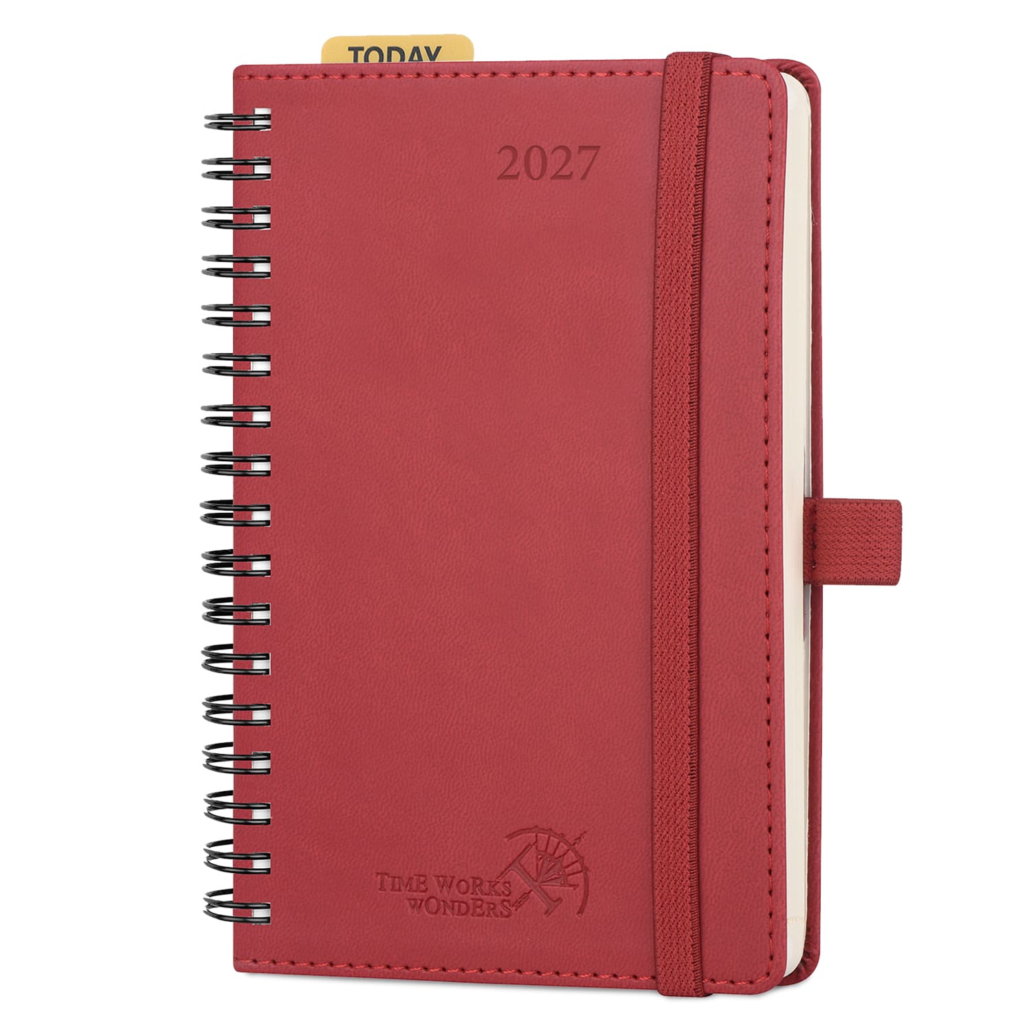 DE A6 Size 2027 Spiral Weekly Calendar Planner (January–December) Soft Cover