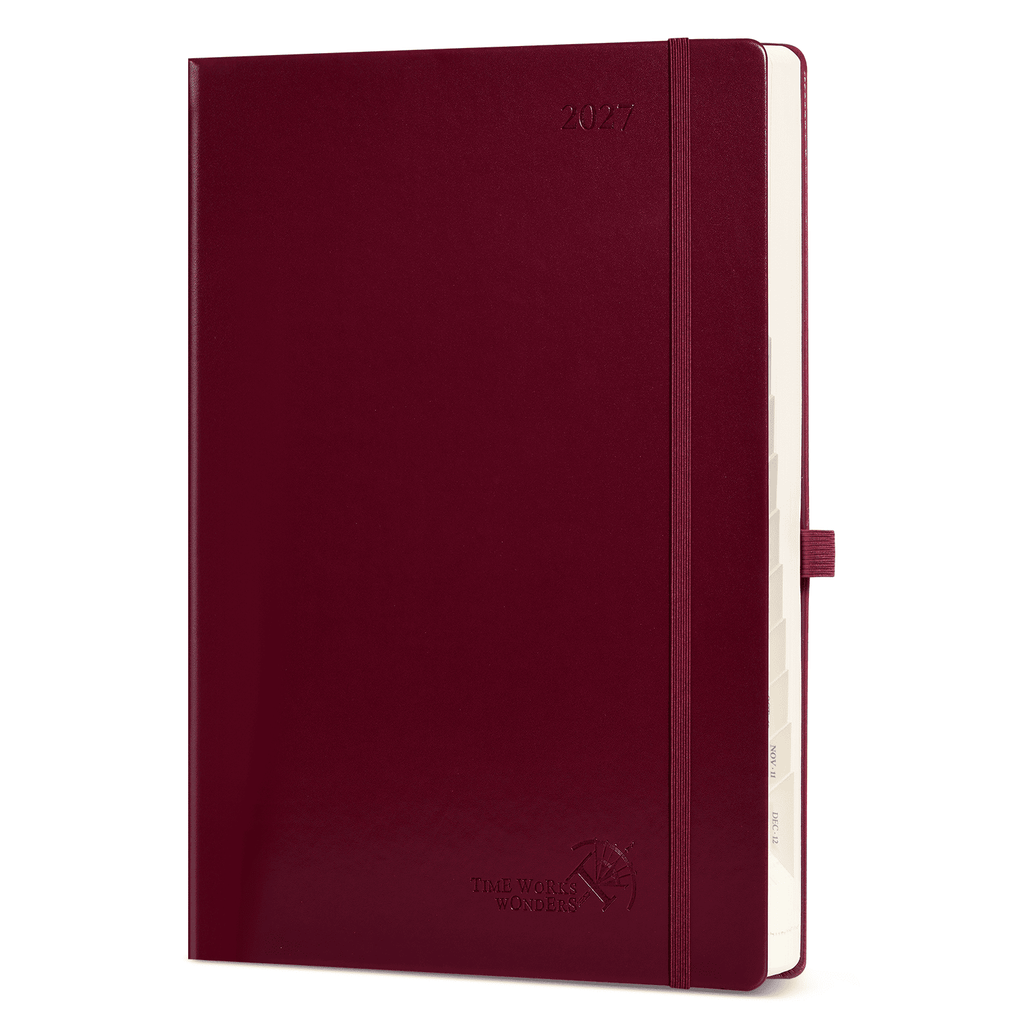 DE A4 Size 2027 Daily Planner Hardcover Calendar Book