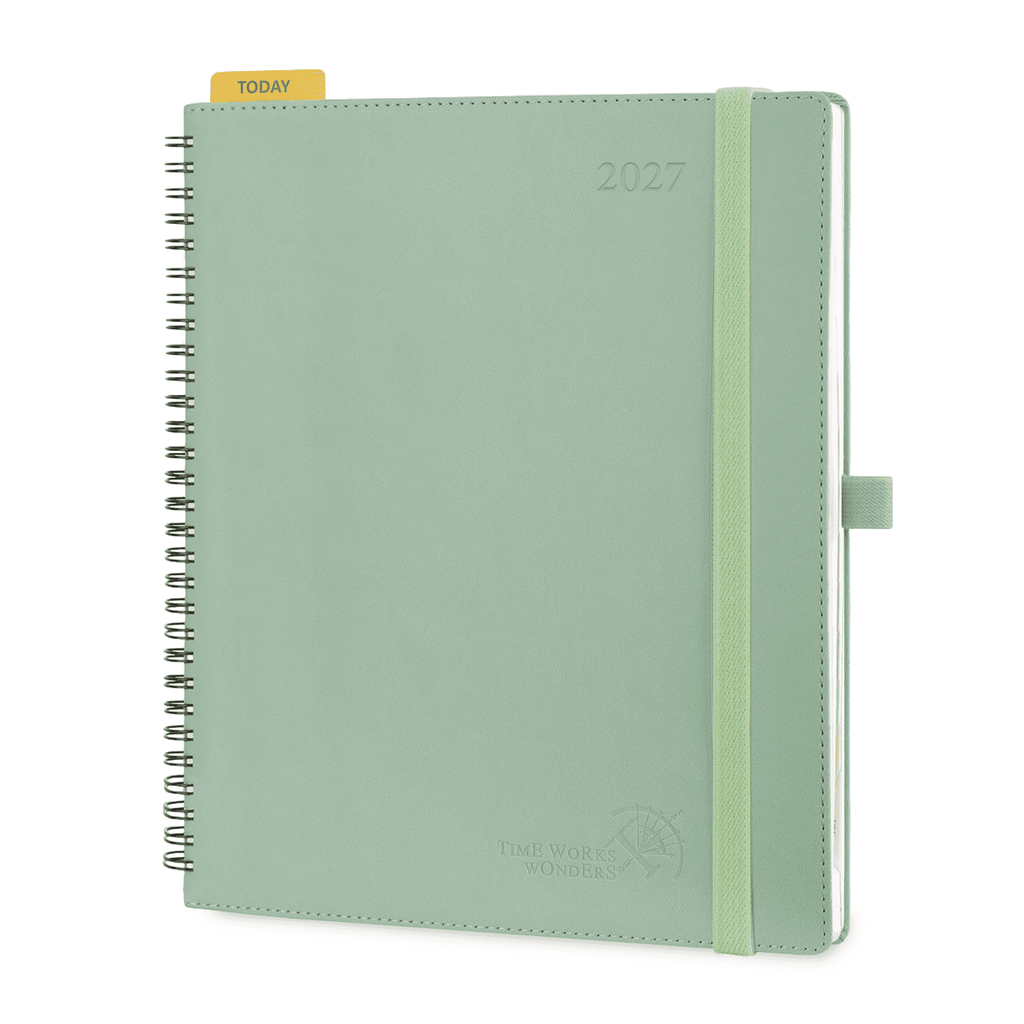 DE Large Size 2027 Spiral Weekly Calendar Planner (January–December) Soft Cover