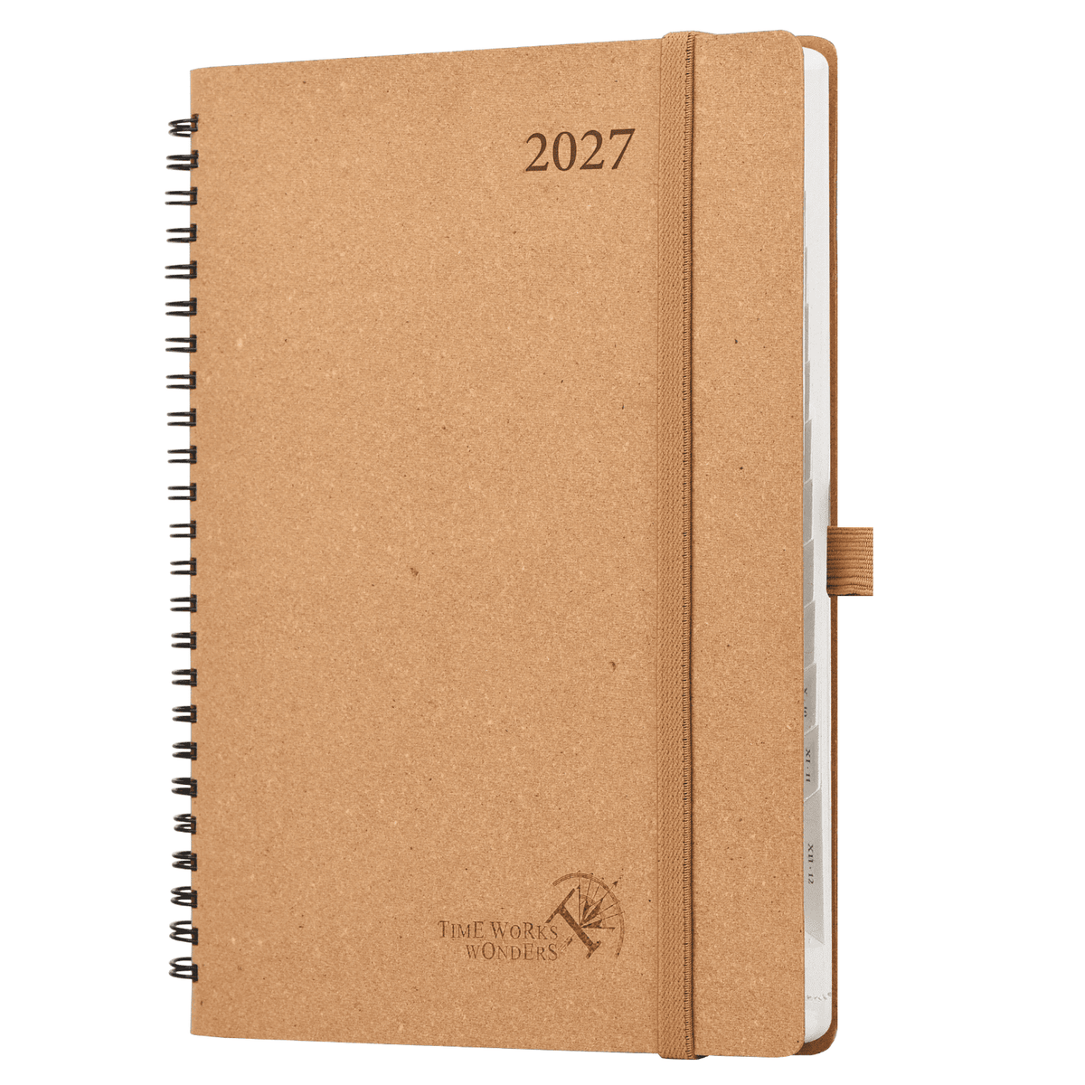 DE 16,4 cm × 21,8 cm Recycled 2027 Weekly Planner Spiral Hardcover