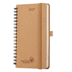 DE Pocket Recycled 2027 Weekly Planner Spiral Hardcover
