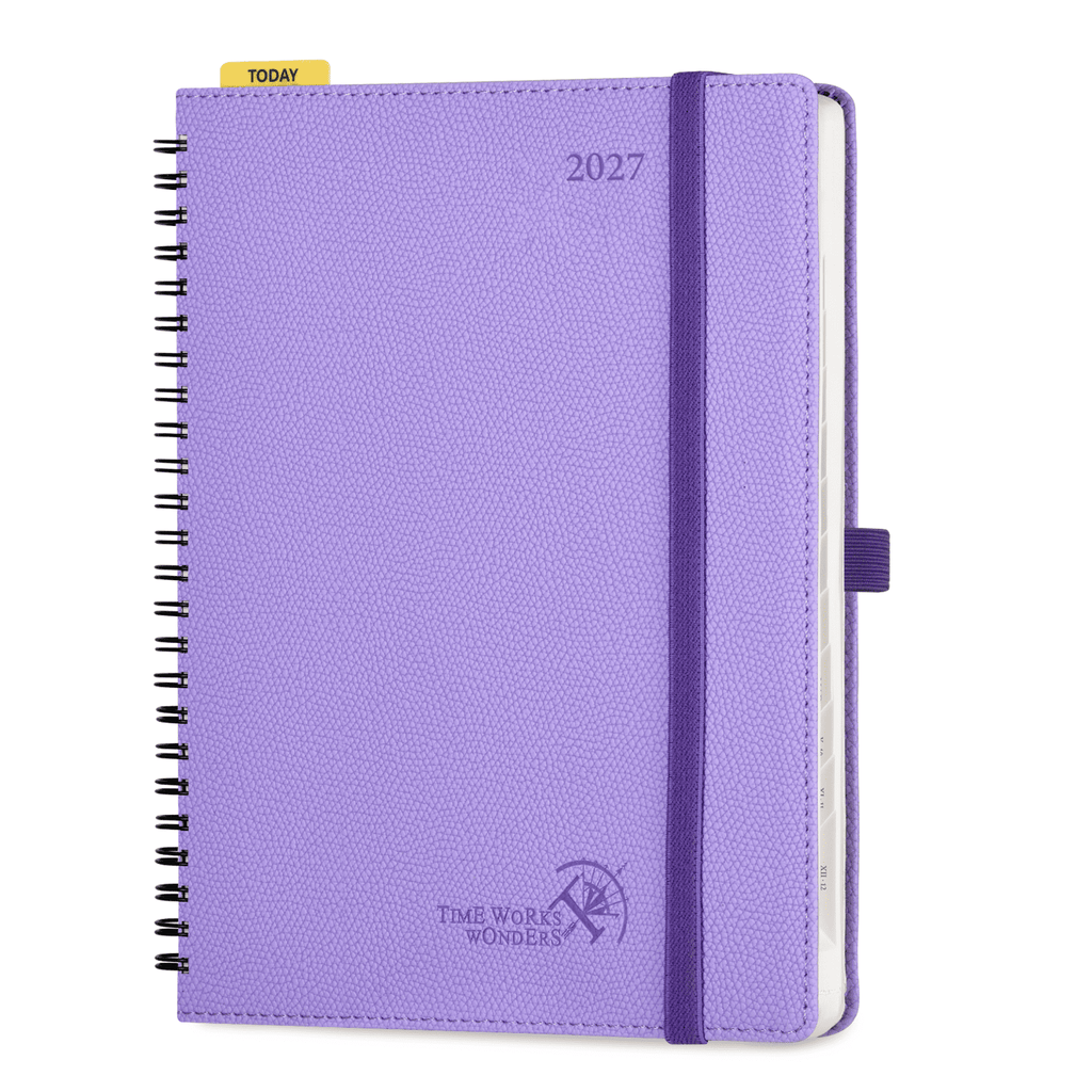 DE 25.9 cm × 21.2 cm 2027 Spiral Weekly Planner Horizontal Layout Calendar Planner