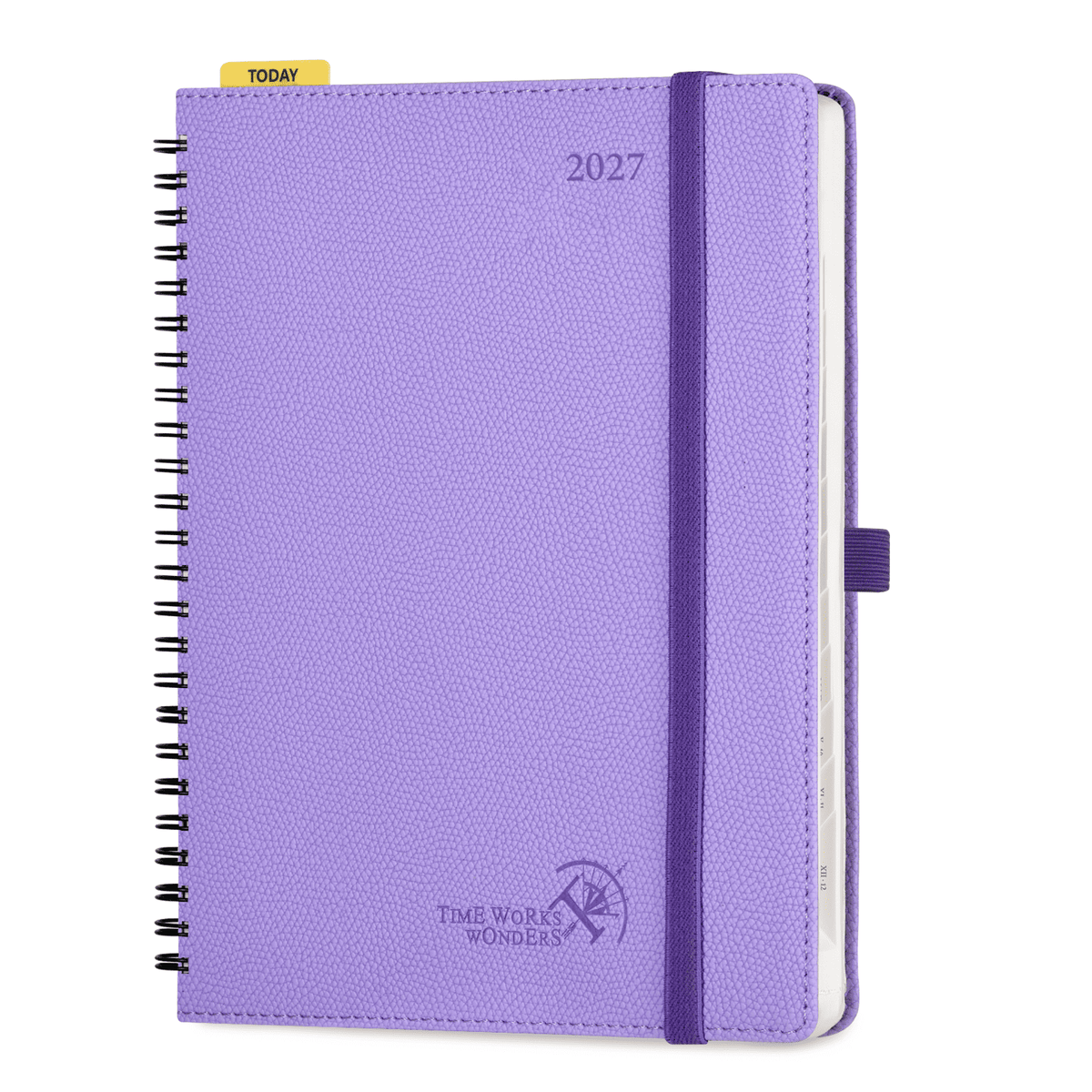 DE 25.9 cm × 21.2 cm 2027 Spiral Weekly Planner Horizontal Layout Calendar Planner