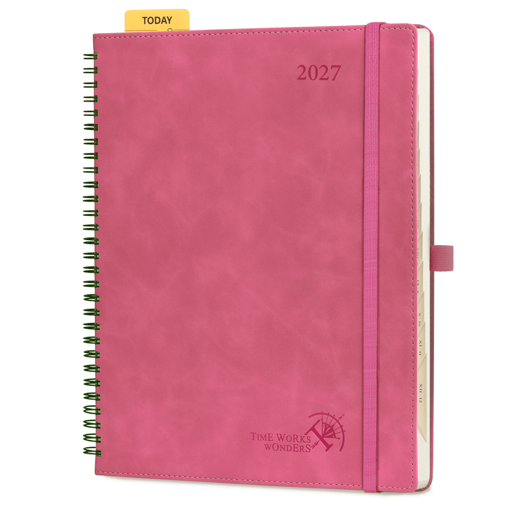 DE 25.9 cm × 21.2 cm 2027 Spiral Weekly Planner Week + Notes Layout Softcover