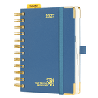 DE A6 Size 2027 Spiral Daily Planner Hardcover Calendar Planner