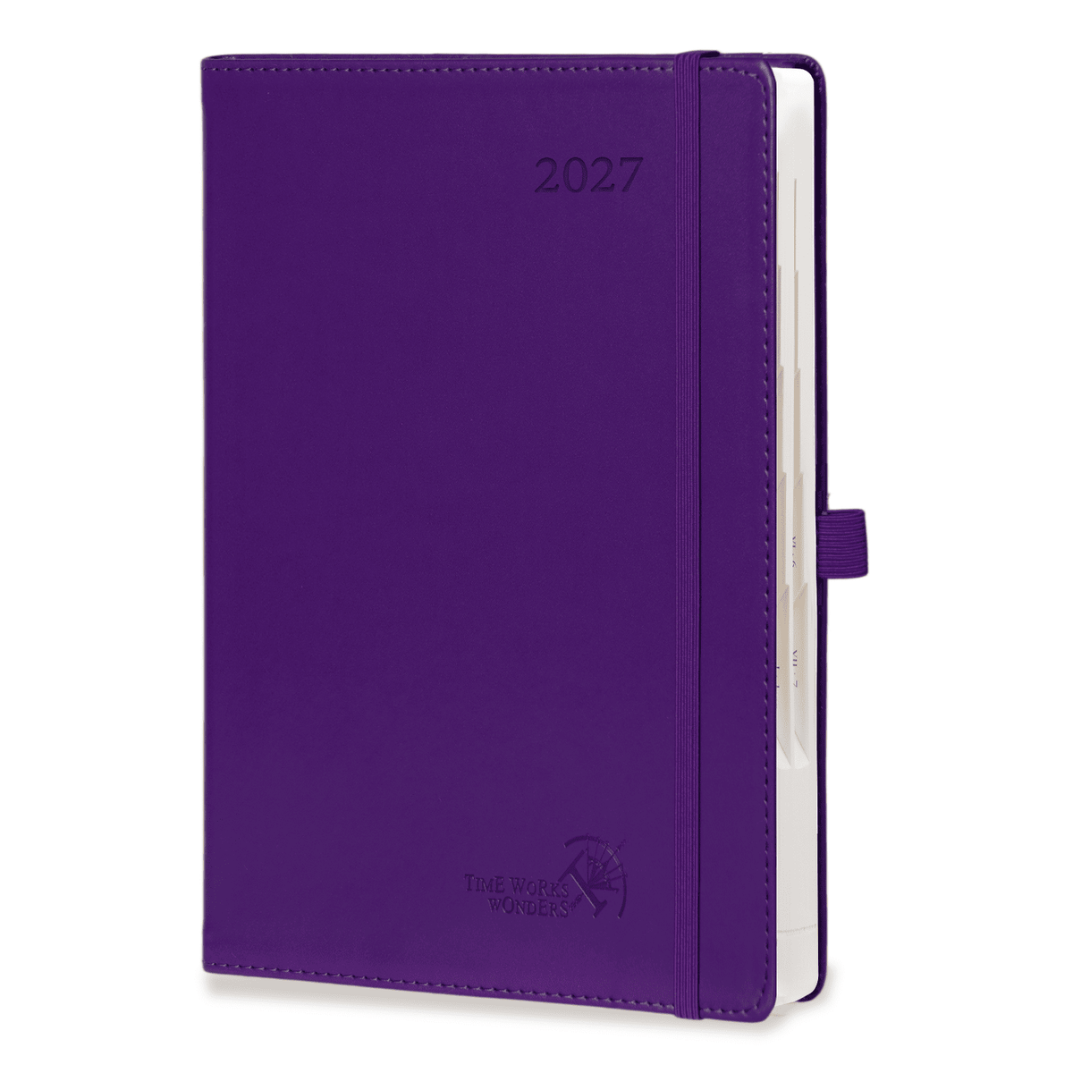 DE A5 Size 2027 Daily Planner Hardcover Horizontal Layout Calendar Planner