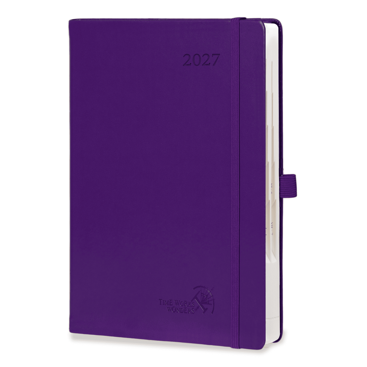 DE A5 Size 2027 Daily Planner Hardcover Horizontal Layout Calendar Planner