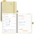 DE 16,5 cm × 21,6 cm 2027 Spiral Weekly Planner Week + Notes Layout Softcover