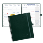 DE A5 Size 30-minute 2027 Spiral Weekly Planner PU Leather Softcover Appointment Book