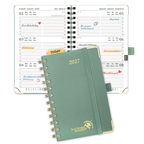 DE A6 Size 2027 Spiral Weekly Planner (January–December) Hardcover