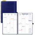 DE A4 Size 15-minute 2027 Spiral Weekly Planner PU Leather Softcover Appointment Book