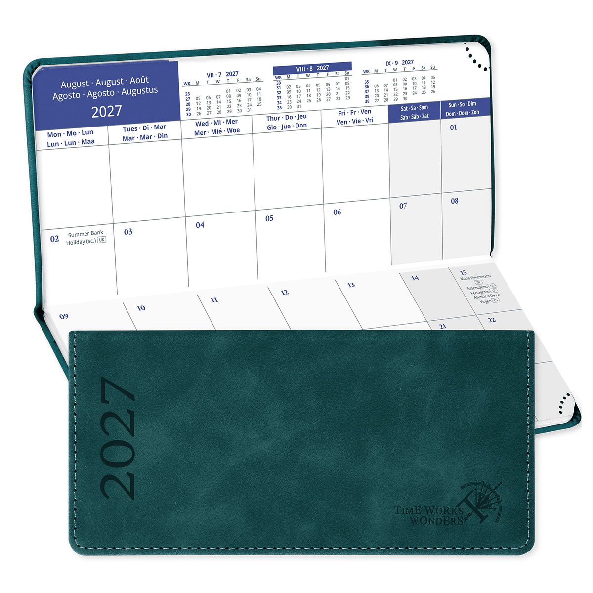 DE Pocket Mini Size 2027 Monthly Planner Premium Neo Calendar