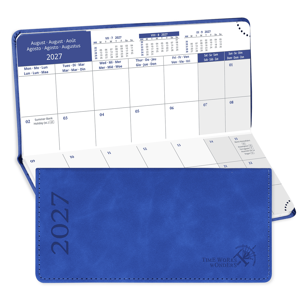 DE Pocket Mini Size 2027 Monthly Planner Premium Neo Calendar