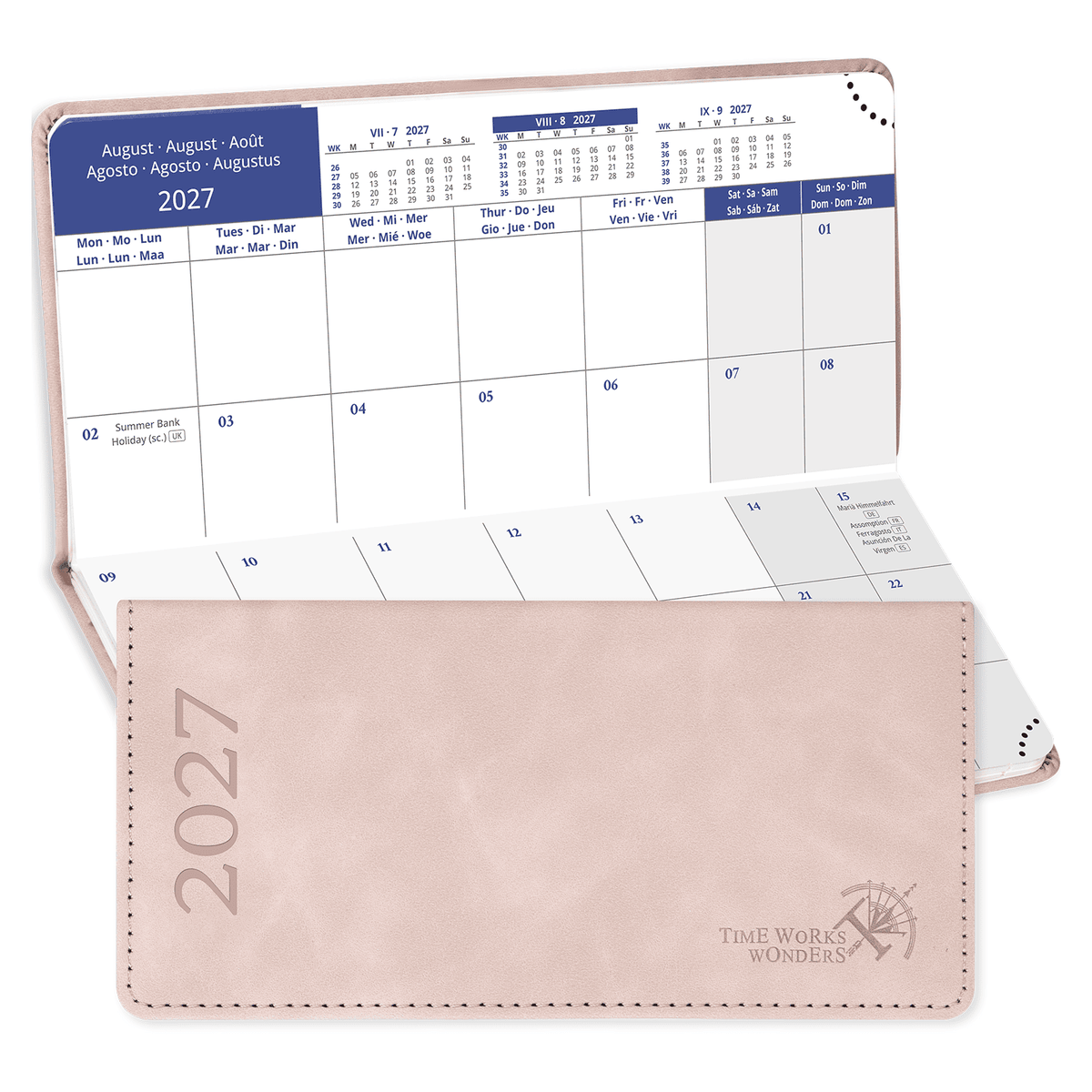 DE Pocket Mini Size 2027 Monthly Planner Premium Neo Calendar