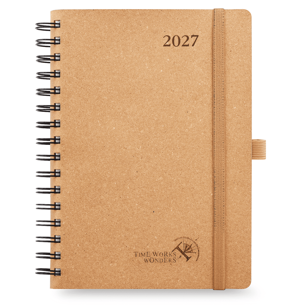 DE A5 Size 2027 Recycled Daily Planner Spiral Hardcover