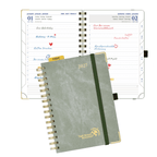DE A5 Size Spiral 2027 Daily Planner Hardcover Calendar Planner