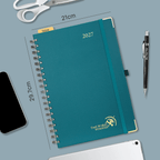 DE A4 Size 2027 Spiral Weekly Calendar Planner (January–December) Hardcover