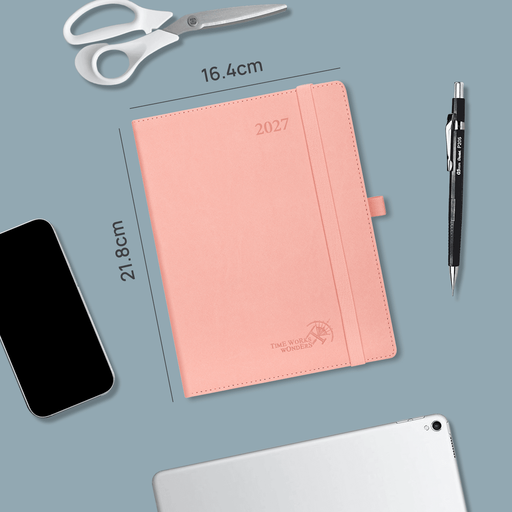 DE 21.8 cm × 16.4 cm 2027 Weekly Planner Softcover Calendar Planner