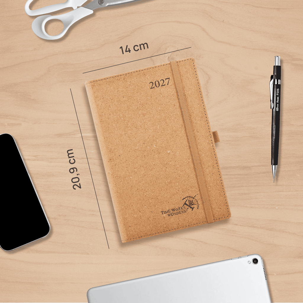 DE A5 Size 2027 Recycled Daily Planner
