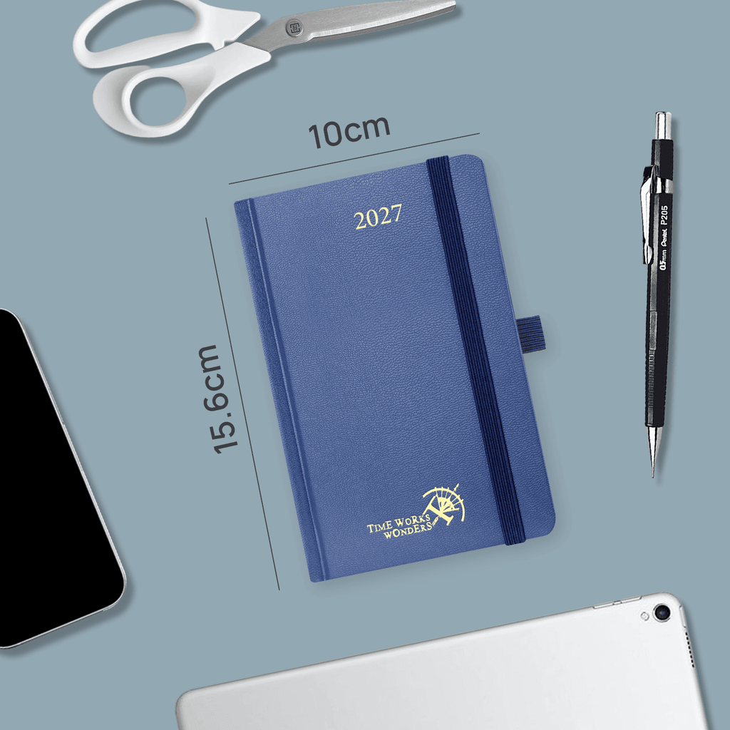 DE A6 Size 2027 Weekly Planner (January–December) Hardcover