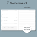 ES Agenda académica semanal 26.5 cm × 21.5 cm 2026-2027 Tapa dura