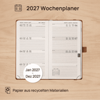 DE Pocket Recycled 2027 Weekly Planner Hardcover