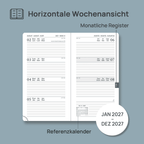DE Pocket Size 2027 Weekly Planner Hard Cover Calendar Planner