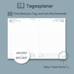 DE A4 Size 2027 Daily Planner  (January–December) Hardcover