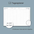 DE A4 Size 2027 Daily Planner Hardcover Calendar Book