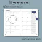 DE Mini Size Weekly 2027 Planner Soft Cover Calendar Planner